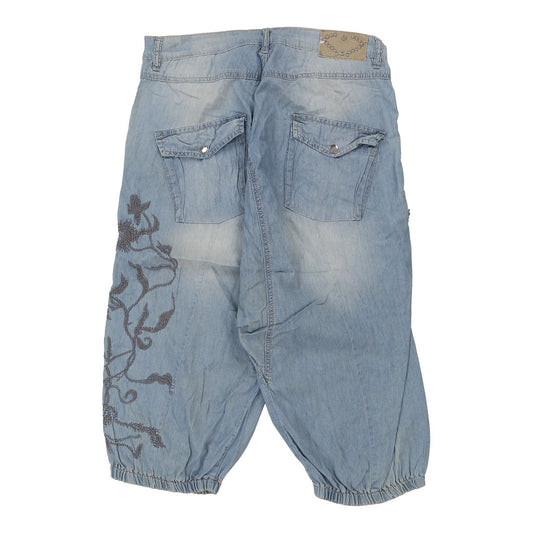 Vintage light wash Unbranded Denim Shorts - womens 36" waist