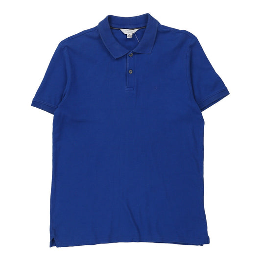 Vintage Body Fit Calvin Klein Polo Shirt - Medium Blue Cotton