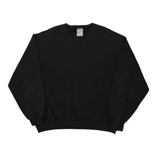 Vintage black Jerzees Sweatshirt - mens x-large