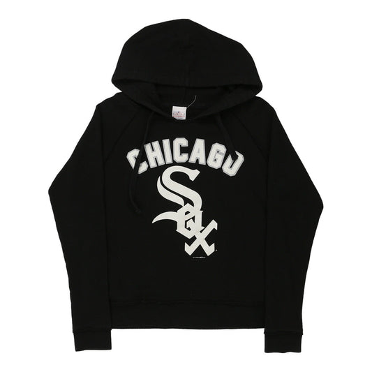 Vintage Chicago White Sox Mlb Hoodie - Large Black Cotton