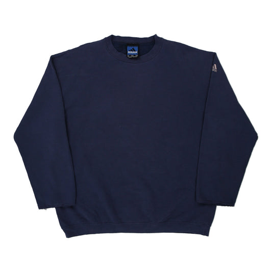 Vintage navy Adidas Sweatshirt - mens x-large
