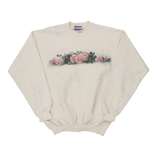 Vintage white Hanes Sweatshirt - womens medium