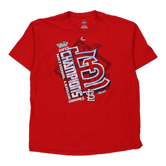 Vintage red St. Louis Cardinals Majestic T-Shirt - mens x-large