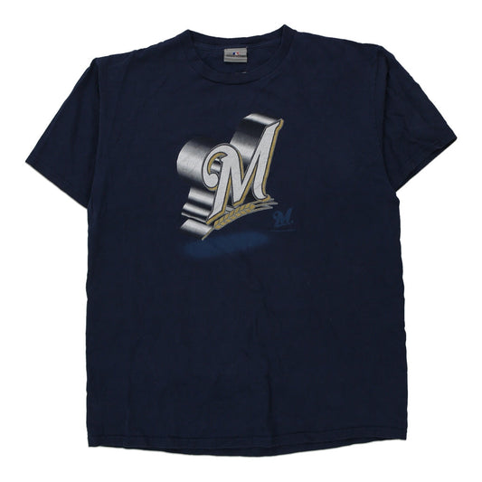 Vintage navy Milwaukee Brewers Mlb T-Shirt - mens large