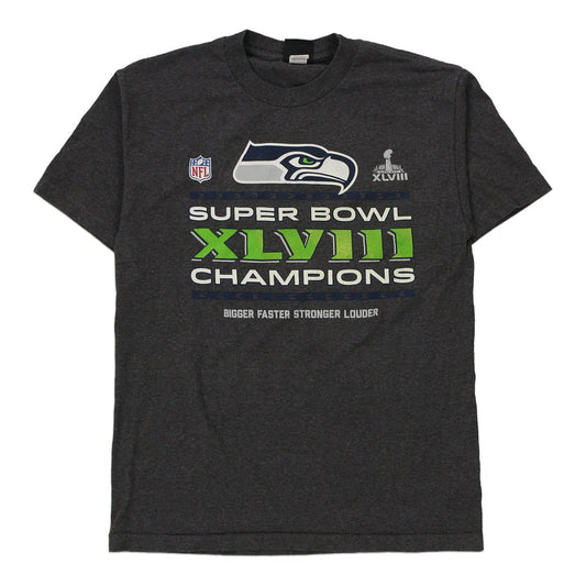 Vintage grey Seattle Seahawks Nfl T-Shirt - mens medium