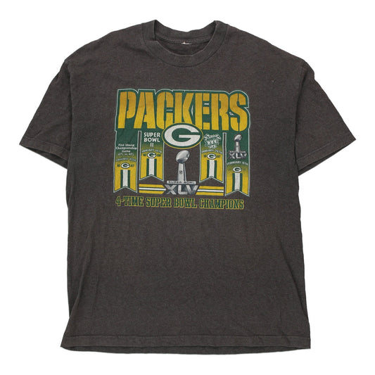 Vintage grey Green Bay Packers Unbranded T-Shirt - mens x-large