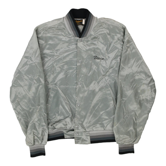 Vintage grey 1970's Canton Ohio Swingster Varsity Jacket - mens medium