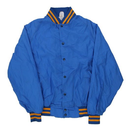 Vintage blue Made in USA Gouverneur Wildcats Unbranded Varsity Jacket - mens x-large