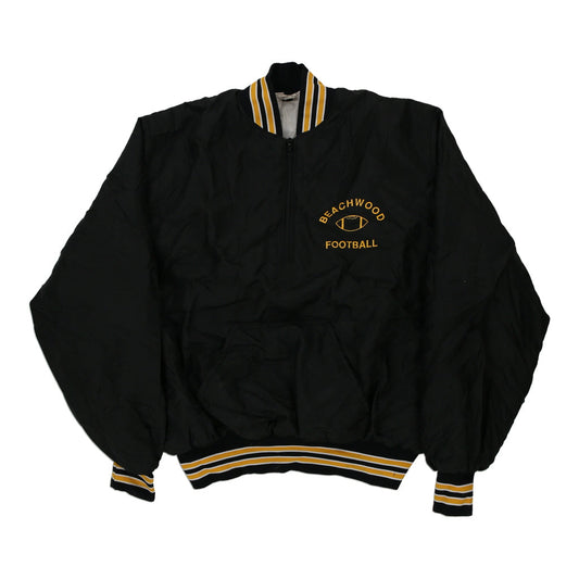 Vintage black Made in USA Beachwood Football Gem Varsity Jacket - mens xx-large