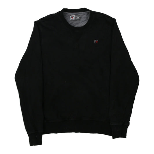 Vintage black blank Russell Athletic Sweatshirt - mens medium