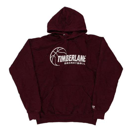 Vintage burgundy Timberlane Basketball Russell Athletic Hoodie - mens large