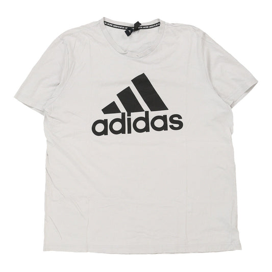 Vintage white Adidas T-Shirt - mens x-large