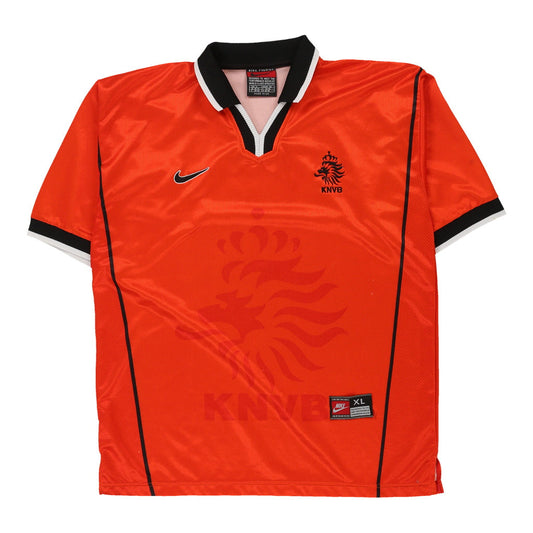 Vintage orange Made in UK 1998 Netherlands Nike Football Shirt - mens x-large