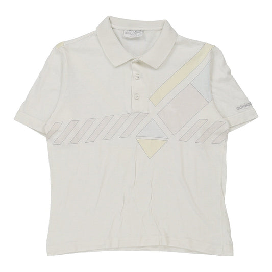 Vintage white Adidas Polo Shirt - mens small