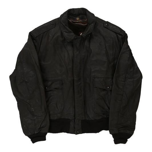 Vintage brown Made in USA Schott Leather Jacket - mens large