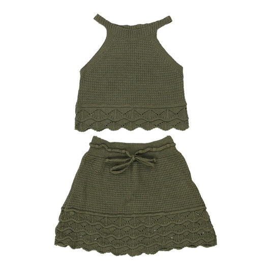 Vintage khaki Unbranded Co-Ord - womens x-small