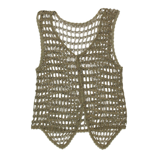 Vintage khaki Unbranded Crop Top - womens large