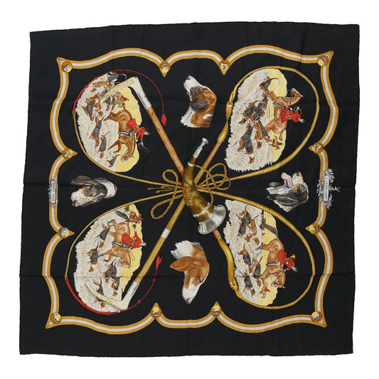 Vintage Unbranded Scarf - No Size Black Viscose Blend