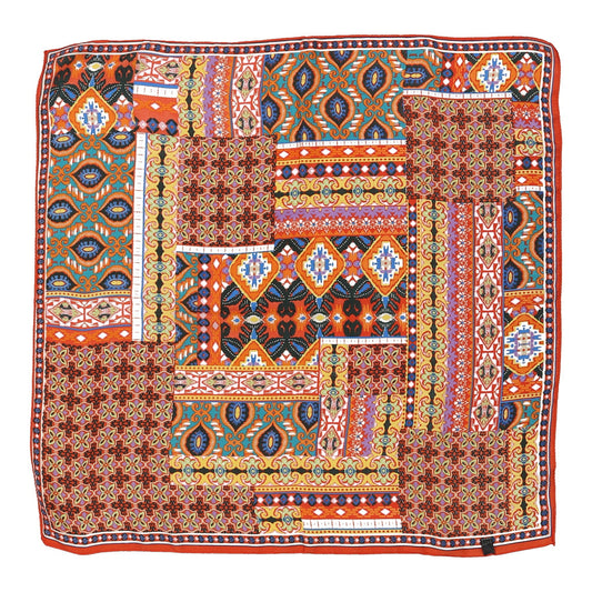 Vintage Unbranded Scarf - No Size Orange Viscose Blend