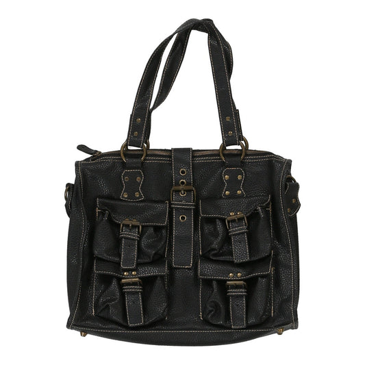 Vintage Helix Contrast Stitch Bag - No Size Black Leather