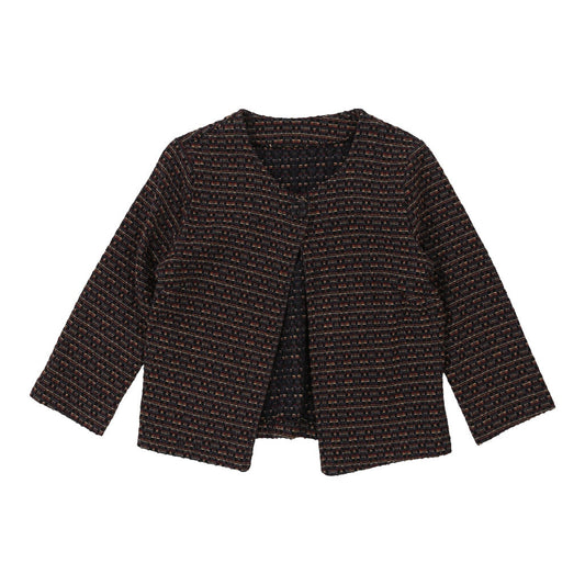 Vintage Unbranded Jacket - Small Navy Cotton Blend