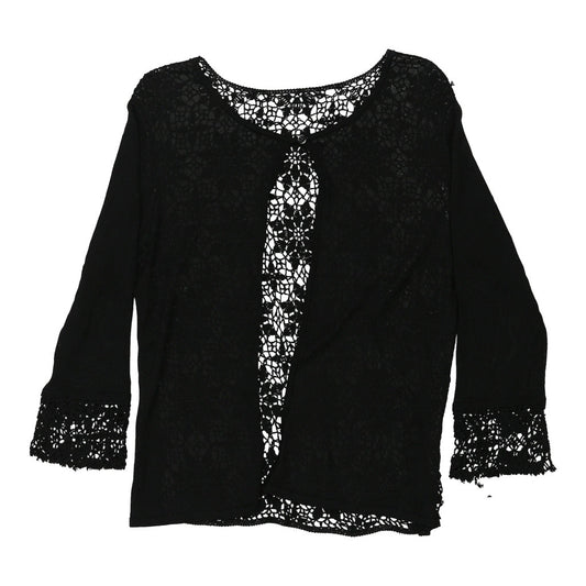 Vintage black Unbranded Cardigan - womens medium