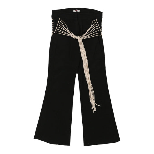 Vintage One Trousers - 31W UK 12 Black Cotton