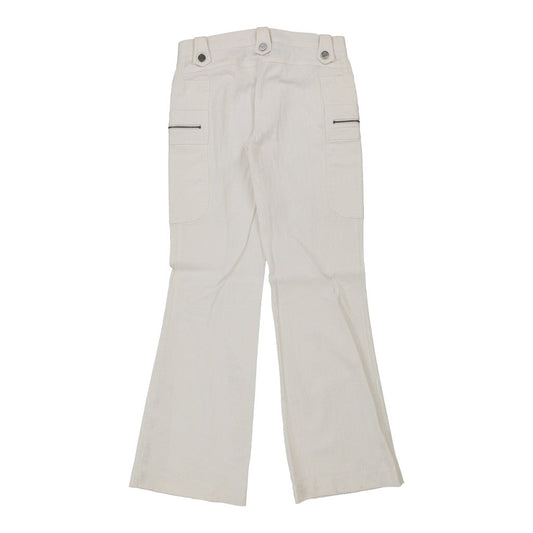 Vintage Guess Trousers - 30W UK 8 White Cotton