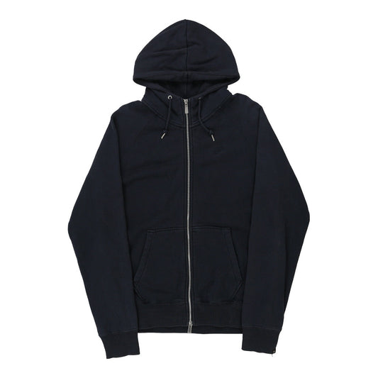 Vintage Nike Hoodie - Medium Navy Cotton Blend