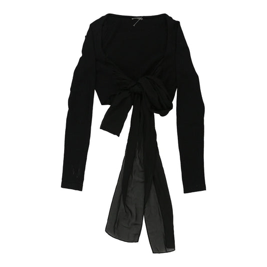 Vintage Intimissimi Cardigan - Medium Black Wool Blend