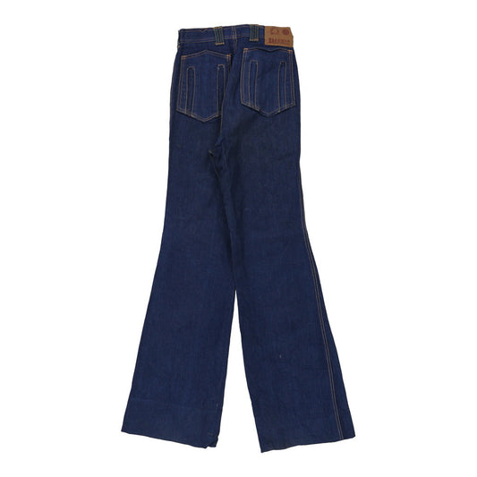 Vintage 1970's Bakamax Flared Jeans - 26W UK 8 Blue Cotton