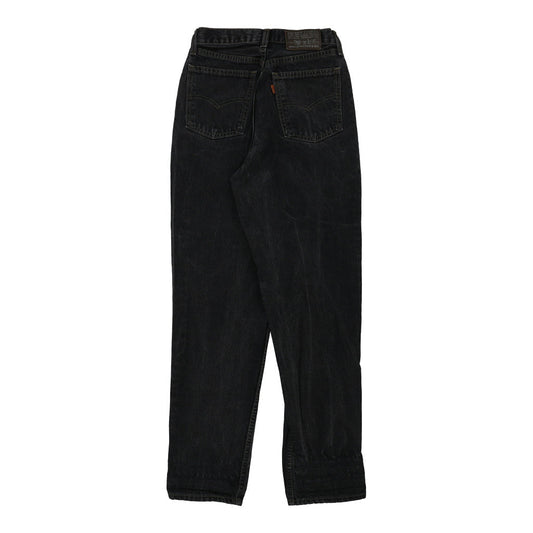 Vintage Orange Tab 881 Levis Jeans - 26W UK 8 Black Cotton
