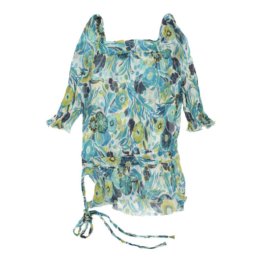 Vintage blue Unbranded Blouse - womens medium