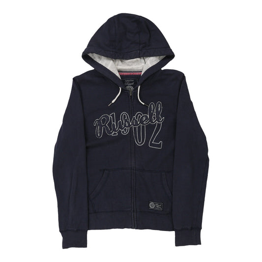 Vintage navy Russell Athletic Hoodie - womens medium