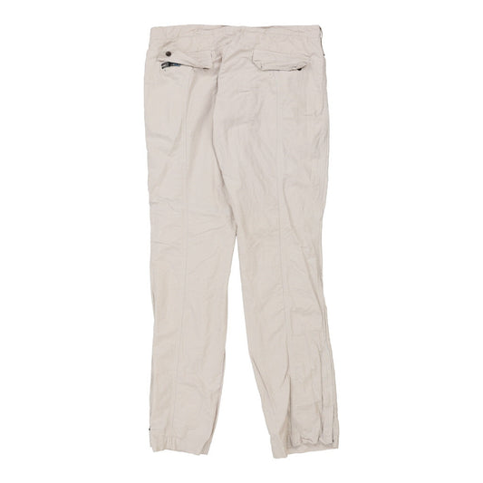 Vintage Peuterey Trousers - 34W UK 12 Beige Cotton