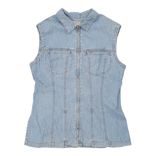 Vintage Lovely Clark Denim Shirt - Small Blue Cotton