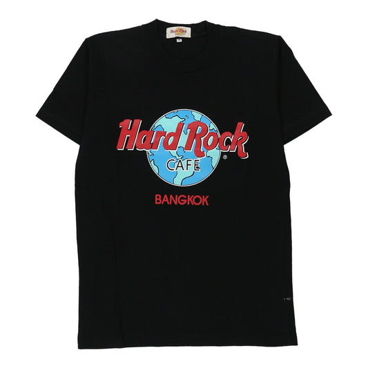 Vintage Bangkok Hard Rock Cafe Graphic T-Shirt - Medium Black Cotton Blend
