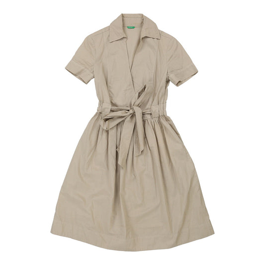 Vintage beige Benetton Dress - womens small