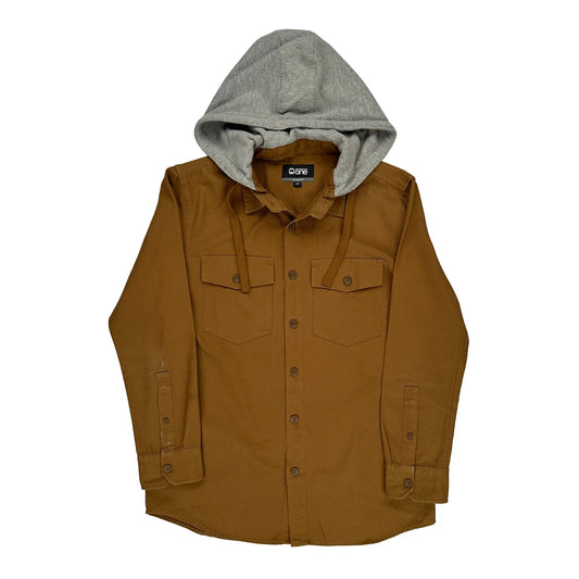 Warehouse One Hoodie - Small Brown Cotton