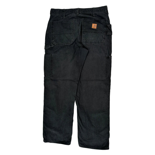 Carhartt Carpenter Trousers - 32W 30L Black Cotton