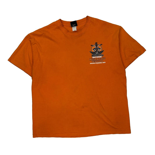 Motorcity Harley-Davidson Harley Davidson Graphic T-Shirt - XL Orange Cotton