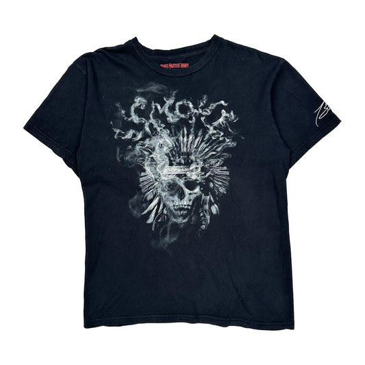 Panic Switch Army T-Shirt - Large Black Cotton