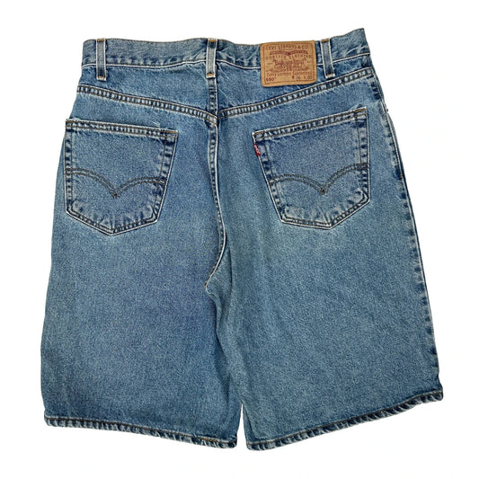 Levis Denim Shorts - 33W 10L Blue Denim