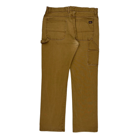 Dickies Carpenter Trousers - 36W 33L Brown Cotton