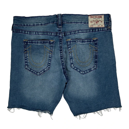 True Religion Denim Shorts - 40W 7L Blue Cotton