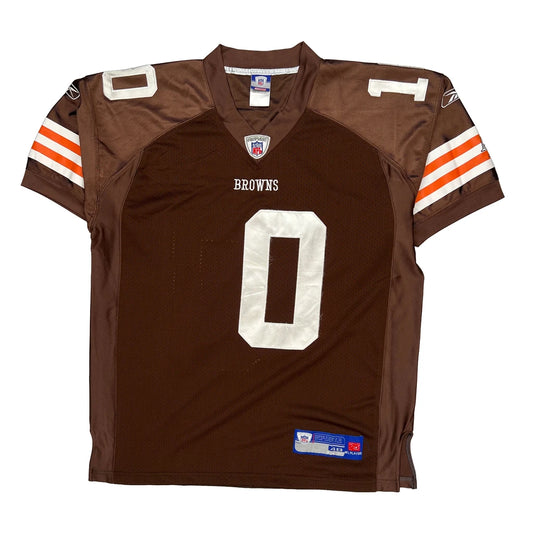Browns Reebok Nfl Jersey - XL White Polyester