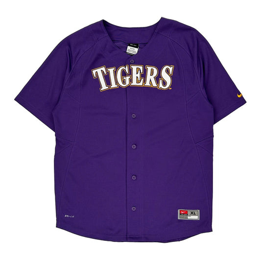 Tigers Nike Jersey - XL Purple Polyester