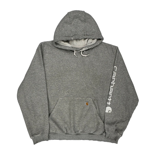Carhartt Hoodie - 2XL Grey Cotton Blend