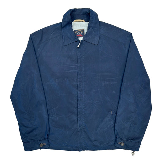 Paul & Shark Harrington Jacket - 2XL Blue Cotton Blend