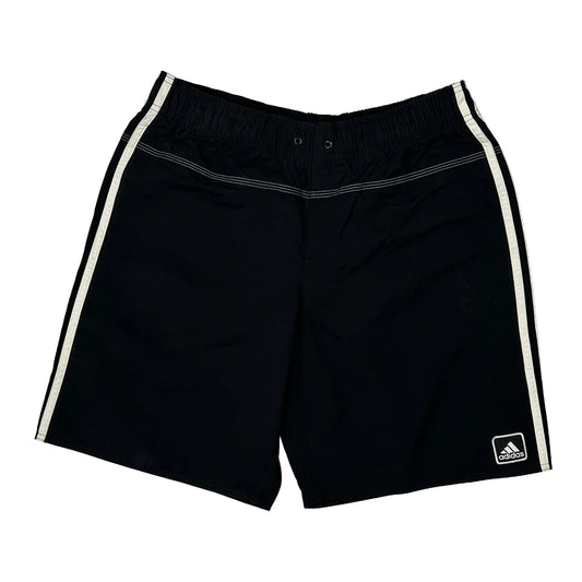 Vintage Adidas Sport Shorts - Medium Black Polyester